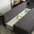 Szara sztruksowa sofa Arna
