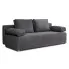 Ciemnoszara nowoczesna sofa sztruksowa - Arna