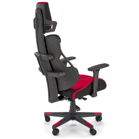 obrotowy fotel czerwono-czarny Milaro