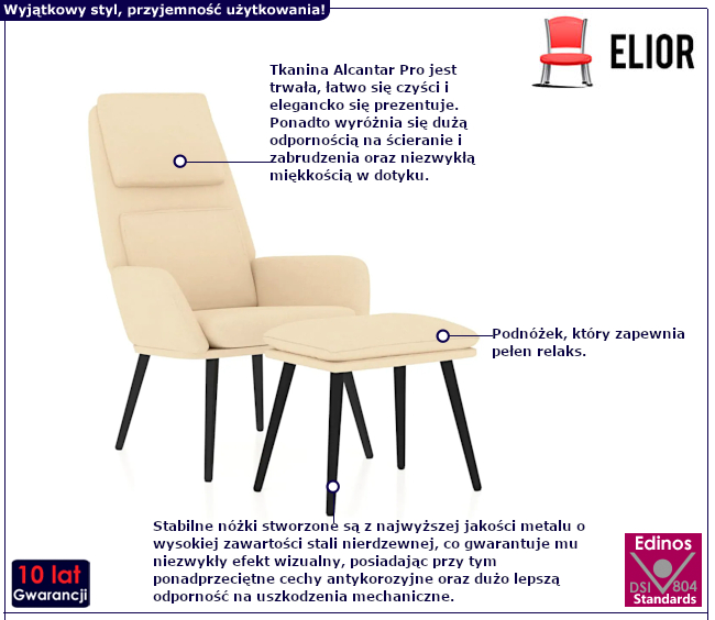 Fotel wypoczynkowy Etones