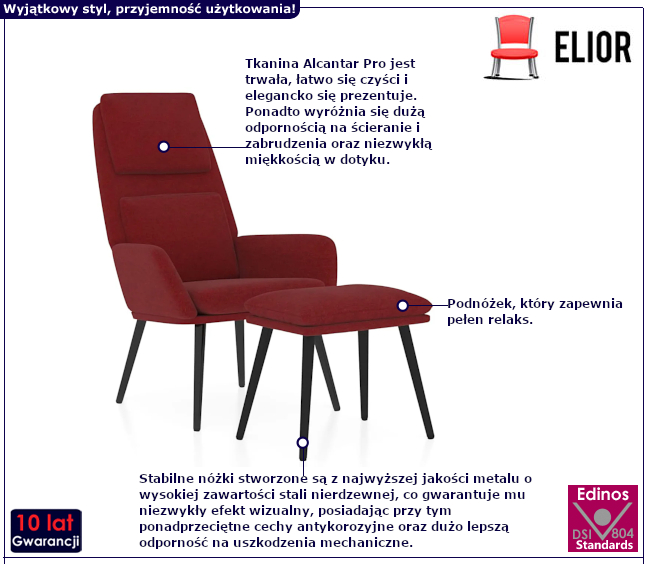 Fotel wypoczynkowy Etones