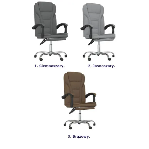 Kolory krzesła obrotowego Lucera