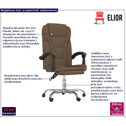 Lucera brązowe krzesło