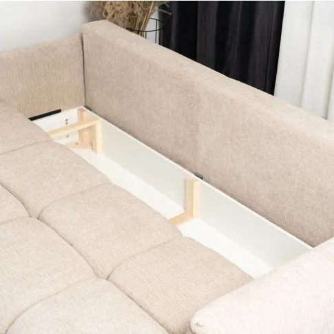 Sofa rozkładana z pojemnikiem na pościel Ahla