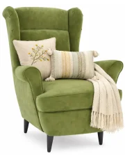 Jasnozielony fotel wypoczynkowy do salonu - Risten w sklepie Edinos.pl