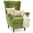 Jasnozielony fotel wypoczynkowy do salonu - Risten