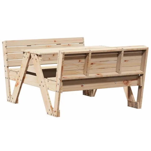 Drewniany zestaw ogrodowych mebli Garo 3X naturale drewno