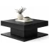 Czarny designerski stolik kawowy - Wucan