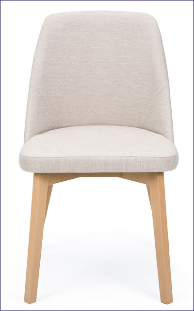 Kremowe kubełkowe krzesło do stołu Fima 8X