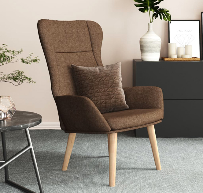 Fotel wypoczynkowy Derpox brązowy