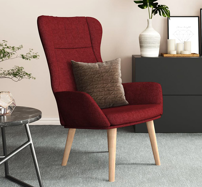 Fotel wypoczynkowy Twister czerwony