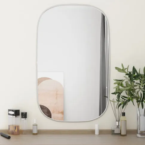 Lustro wiszące do salonu lustro Naso 4X srebrne