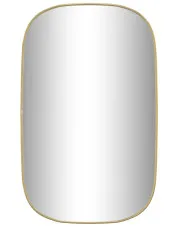 Złote lustro w stylu glamour 80x50 cm - Naso 4X w sklepie Edinos.pl