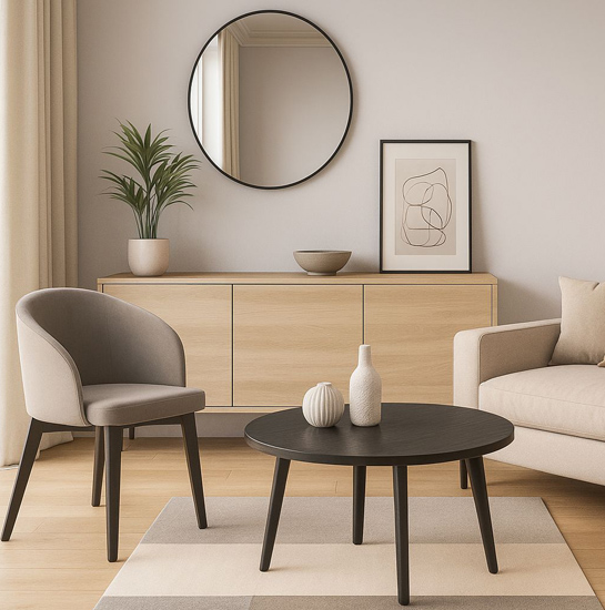 Nowoczesne krzesło tapicerowane do salonu Fima 5x