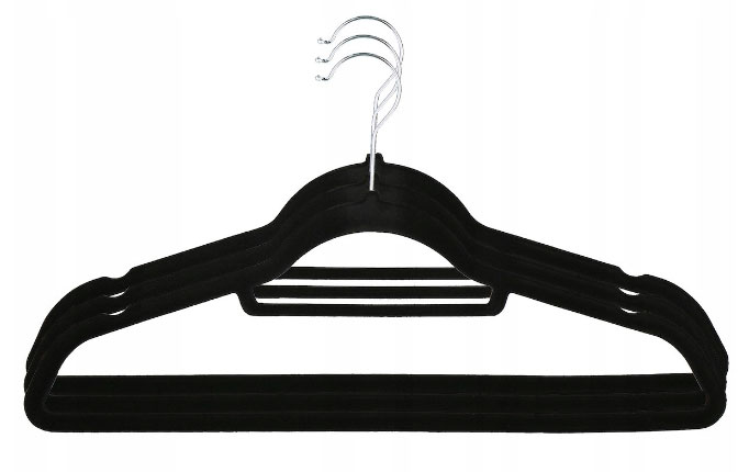 Czarne wieszaki Luccha