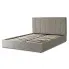 Szare małżeńskie łózko z zaglówkiem160x200 Ekar