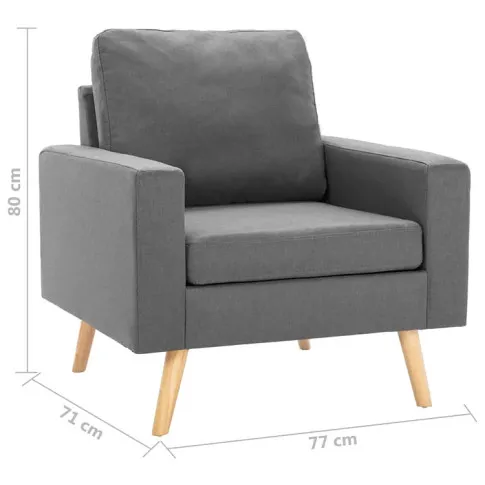 Wymiary fotela Meriozi