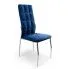 Zdjęcie niebieskie pikowane krzesło do salonu Ninila  | Edinos.pl
