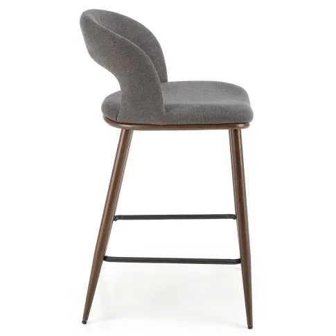 popielate krzesło barowe Morix