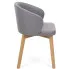 Nowoczesne szare krzesło tapicerowane tkaniną Vitix 4X