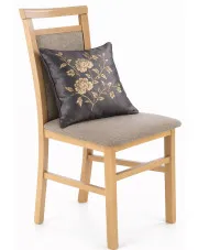 Krzesło drewniane tapicerowane do salonu - Kensa 5X w sklepie Edinos.pl
