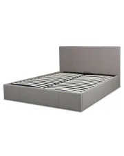 Szare tapicerowane łóżko małżeńskie 160x200 - Odro 5X w sklepie Edinos.pl