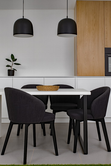 Wizualizacja krzesła Faro 8x czarne