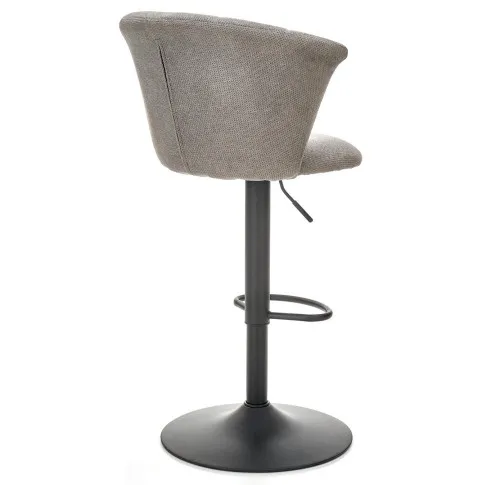 popielate tapicerowane krzesło barowe Folen