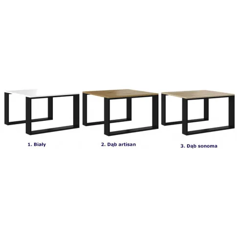Szczegółowe zdjęcie nr 4 produktu Ława kawowa do salonu dąb artisan - Monero 4X