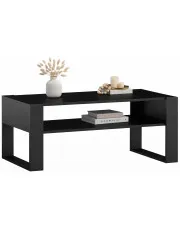 Czarna ława kawowa do salonu - Bracio w sklepie Edinos.pl