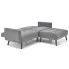 popielata sofa z funkcja spania Cavani