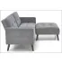 narożna sofa popielata Cavani