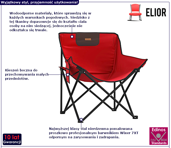 Krzesło turystyczne Uniz