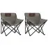 Krzesła kempingowe w kolorze szarym - Uniz
