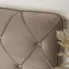 Małżeńskie łóżko z zagłówkiem Chesterfield Oves 160x200