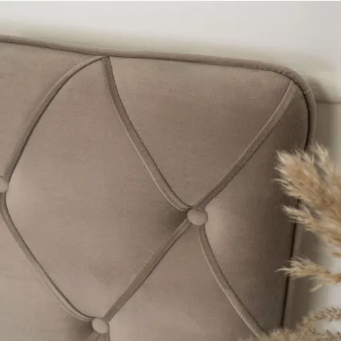 Małżeńskie łóżko z zagłówkiem Chesterfield Oves 160x200
