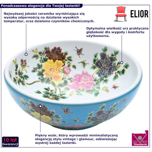 Ceramiczna umywlka nablatowa Kiterio