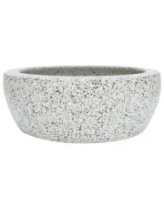Szara okrągła umywalka ceramiczna - Kiterio 6X w sklepie Edinos.pl