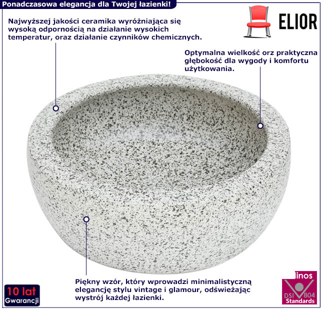 Ceramiczna umywalka Ilmona 6X