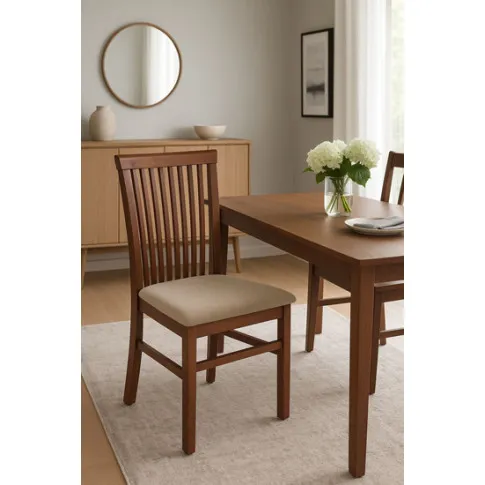 Drewniane  nowoczesne krzesło do jadalni