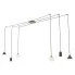 Czarna nowoczesna lampa pająk - D132-Ecruz