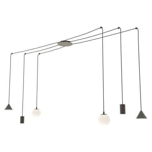 Industrialna lampa wisząca D132 Ecruz