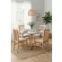 Jadalnia z krzesłami Kensa 4X dąb artisan