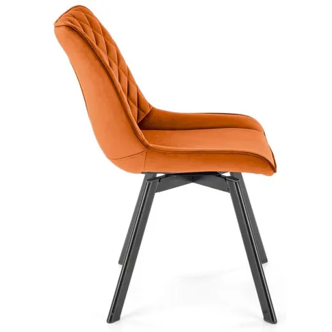 welurowe krzesło cynamonowe Elpo