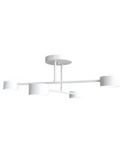 Biała industrialna lampa sufitowa - D134-Firlox w sklepie Edinos.pl