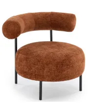 Cynamonowy designerski fotel wypoczynkowy - Baxter w sklepie Edinos.pl