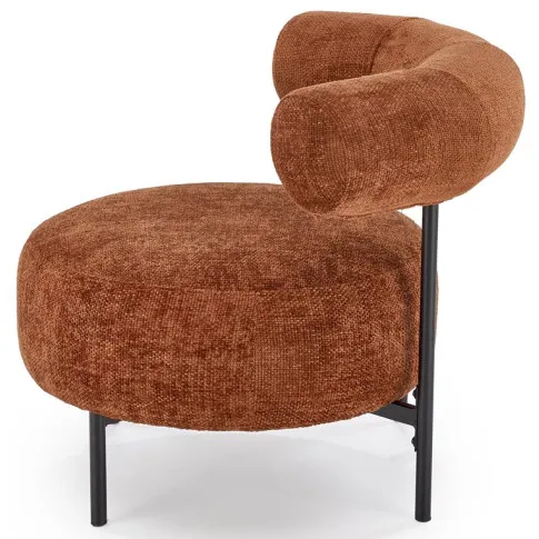 designerski fotel cynamonowy Baxter