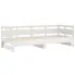 Szczegółowe zdjęcie nr 8 produktu Białe sosnowe łóżko rozsuwane 2x(90x200) cm - Givefi 4X