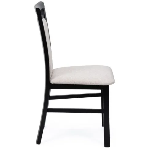 Beżowe krzesło drewniane tapicerowane Mako 5X