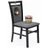 Klasyczne krzesło welurowe czarny + grafit - Syriusz